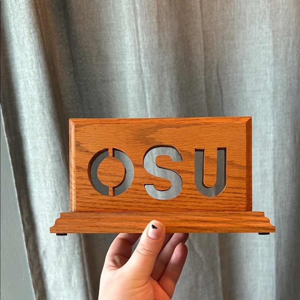 OSU Wooden Desk Sign